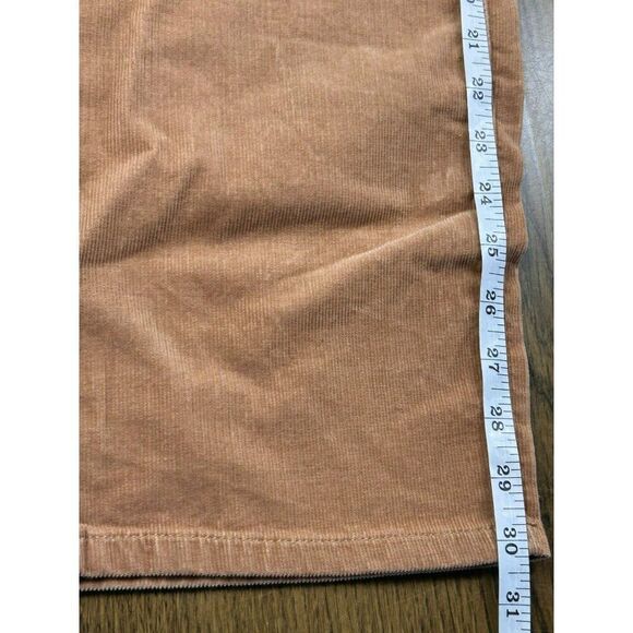 Lands‎ End Mid Rise Straight Corduroy Pants 16W Camel Five Pocket Womens Casual - Picture 11 of 11